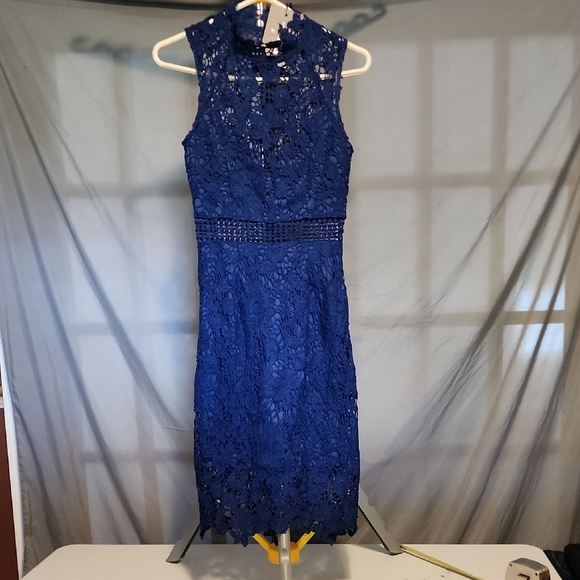 PrettyLittleThing Dresses & Skirts - NWT PrettyLittleThing Blue Sheath Midi Dress